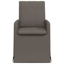 Spisestole 2 pcs Lysegrå 57 x 67 x 98 cm Linned