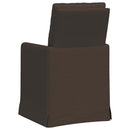 Spisestole 2 pcs Mørkegrå 57 x 67 x 98 cm Linned