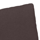 Spisestole 2 pcs Mørkebrun 57 x 67 x 98 cm Stof