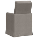 Spisestole 2 pcs Gråbrun 57 x 67 x 98 cm Stof