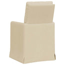 Spisestole 2 pcs Creme 57 x 67 x 98 cm Stof