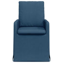 Spisestole 2 pcs Blå 57 x 67 x 98 cm Stof