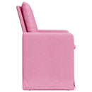 Spisestole 2 pcs Lyserød 57 x 67 x 98 cm Stof