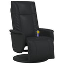 Svingende Massage Recliner Stol Sort 71 x 90 x 105 cm