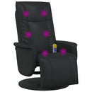 Svingende Massage Recliner Stol Sort 71 x 90 x 105 cm