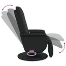 Svingende Massage Recliner Stol Sort 71 x 90 x 105 cm