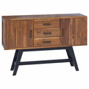 TV-bord med skuffe Naturfarvet 110 x 30 x 75 cm Massiv Teaktræ