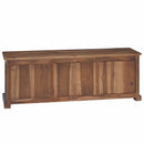 TV-bord med skuffe Naturfarvet 110 x 30 x 40 cm Massiv Teaktræ