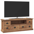 TV-bord med skuffe Naturfarvet 110 x 30 x 40 cm Massiv Teaktræ