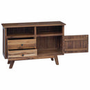 Sideboard Naturfarvet 100 x 30 x 68 cm Massiv Teaktræ