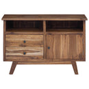 Sideboard Naturfarvet 100 x 30 x 68 cm Massiv Teaktræ