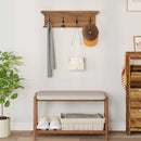 Vægmonteret Jakkeholder Vægmonteret Naturfarvet 70 x 10 x 20 cm