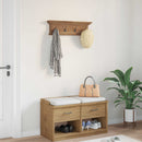 Vægmonteret Jakkeholder Vægmonteret Naturfarvet 70 x 10 x 20 cm