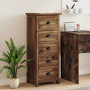 Skuffeskab Naturfarvet 45 x 35 x 110 cm Massiv Teaktræ