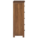 Skuffeskab Naturfarvet 45 x 35 x 110 cm Massiv Teaktræ