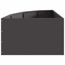 Hjørne Plantekasse Sort 60 x 60 x 35 cm Stål