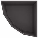 Hjørne Plantekasse Sort 60 x 60 x 35 cm Stål