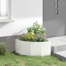 Hjørne Plantekasse Hvid 60 x 60 x 35 cm Stål