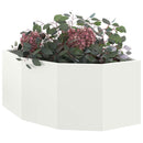 Hjørne Plantekasse Hvid 60 x 60 x 35 cm Stål