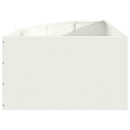 Hjørne Plantekasse Hvid 60 x 60 x 35 cm Stål