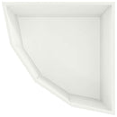 Hjørne Plantekasse Hvid 60 x 60 x 35 cm Stål