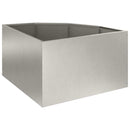 Hjørne Plantekasse Sølv 60 x 60 x 35 cm Rustfrit stål