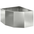 Hjørne Plantekasse Sølv 60 x 60 x 35 cm Galvaniseret stål