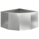 Hjørne Plantekasse Sølv 60 x 60 x 35 cm Galvaniseret stål