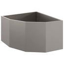 Hjørne Plantekasse Rusten 60 x 60 x 35 cm Forvitret stål
