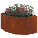 Hjørne Plantekasse Rusten 60 x 60 x 35 cm Forvitret stål