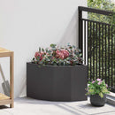 Hjørne Plantekasse Sort 45 x 45 x 35 cm Stål