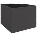 Hjørne Plantekasse Sort 45 x 45 x 35 cm Stål