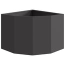 Hjørne Plantekasse Sort 45 x 45 x 35 cm Stål