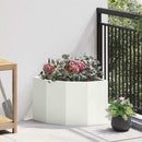 Hjørne Plantekasse Hvid 45 x 45 x 35 cm Stål