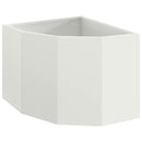Hjørne Plantekasse Hvid 45 x 45 x 35 cm Stål