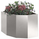 Hjørne Plantekasse Sølv 45 x 45 x 35 cm Rustfrit stål