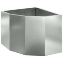 Hjørne Plantekasse Sølv 45 x 45 x 35 cm Galvaniseret stål