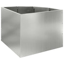 Hjørne Plantekasse Sølv 45 x 45 x 35 cm Galvaniseret stål