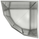 Hjørne Plantekasse Sølv 45 x 45 x 35 cm Galvaniseret stål