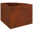 Hjørne Plantekasse Rusten 45 x 45 x 35 cm Forvitret stål
