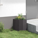 Hjørne Plantekasse Sort 30 x 30 x 35 cm Stål