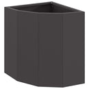 Hjørne Plantekasse Sort 30 x 30 x 35 cm Stål