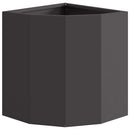 Hjørne Plantekasse Sort 30 x 30 x 35 cm Stål