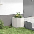 Hjørne Plantekasse Hvid 30 x 30 x 35 cm Stål