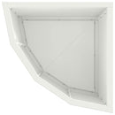 Hjørne Plantekasse Hvid 30 x 30 x 35 cm Stål