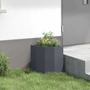 Hjørne Plantekasse Antracit 30 x 30 x 35 cm Stål