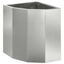 Hjørne Plantekasse Sølv 30 x 30 x 35 cm Galvaniseret stål
