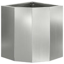 Hjørne Plantekasse Sølv 30 x 30 x 35 cm Galvaniseret stål