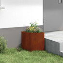 Hjørne Plantekasse Rusten 30 x 30 x 35 cm Forvitret stål