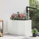 Hjørne Plantekasse Hvid 60 x 60 x 50 cm Stål